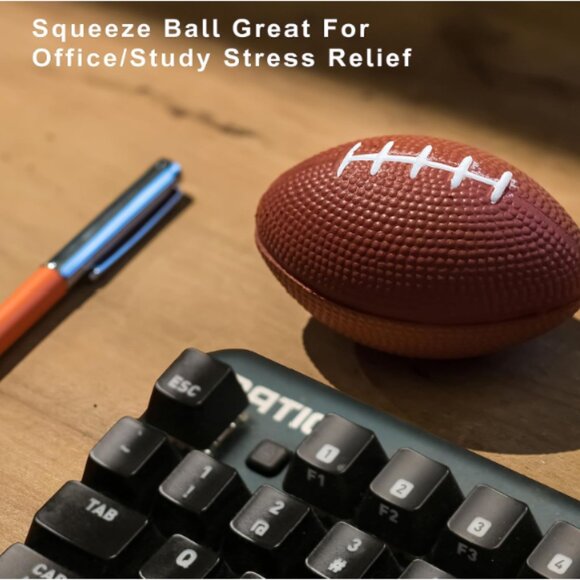 🏈 Mini Foam Football Stress Ball, Football Themed Party Favor 🏈 - Picture 3 of 5